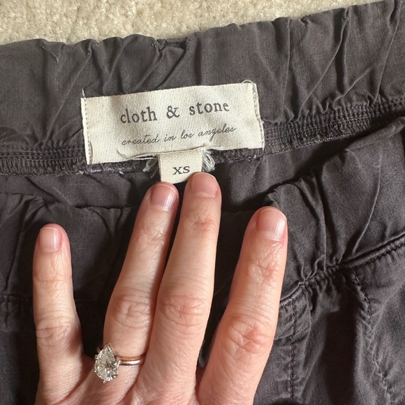 Cloth & Stone Charcoal Wide Leg Pants - Picture 5 of 5